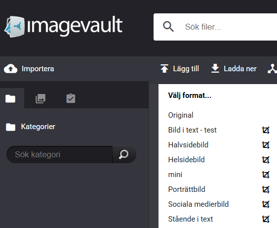 shows imagevault asset picker